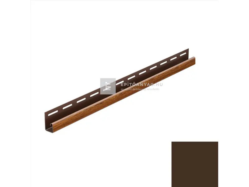 Galeco Decor "J" profil, sötétbarna 400 cm Biztonságos vásárlás