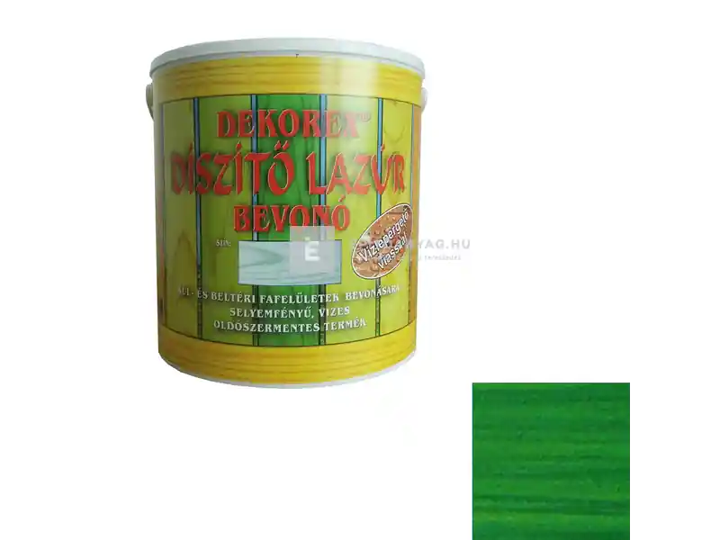 Ne maradj le Dekorex vékonylazúr muskátlizöld 2,5 kg