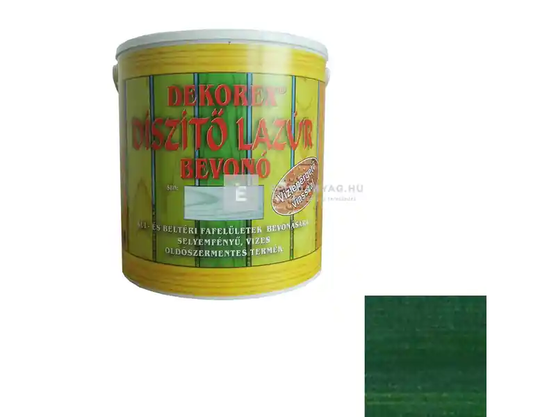 Dekorex vékonylazúr mohazöld 2,5 kg Gyors kiszállítás