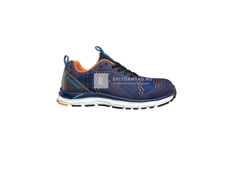 Szezonális akció Albatros AER55 Impulse Blue Orange Low S1P ESD HRO SRA munkavédelmi cipő 47