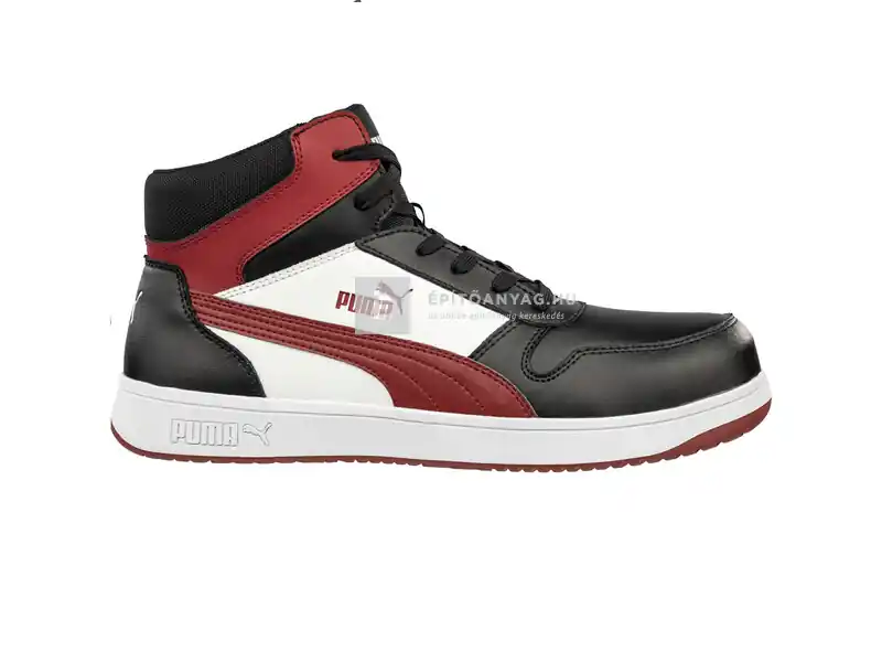 Puma Frontcourt Blk/Wht/Red Mid S3L ESD FO HRO SR munkavédelmi bakancs 37 Prémium
