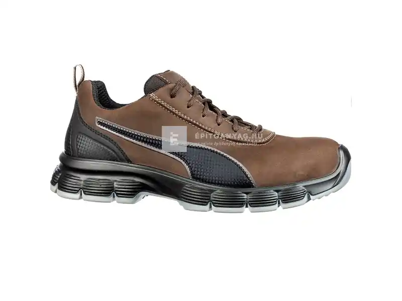 Expressz kézbesítés Puma Condor Brown Low S3 ESD SRC munkavédelmi cipő 44