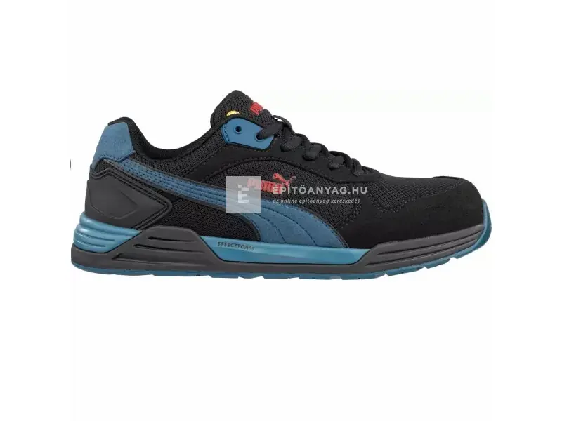 Újdonság Puma Frontside Blk/Blue Low S1P ESD HRO SRC munkavédelmi cipő 47