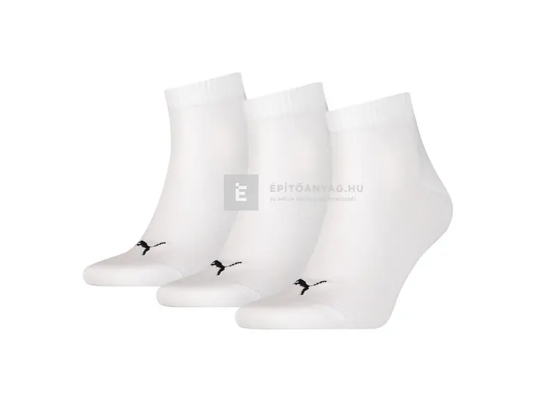 Vásárlói kedvenc Puma unisex zokni 3 pár/csomag fehér 35-38