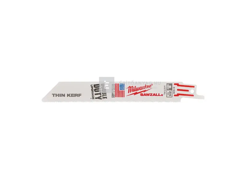 Milwaukee Sawzall Thin Kerf szablyafűrészlap, hajlékony, bimetál, kobalt 150/1,0 mm, 5 db Legnépszerűbb