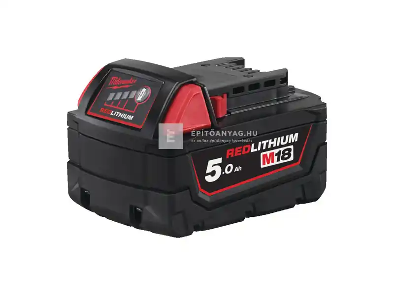 Milwaukee M18B5 Redlithium akkumulátor 18 V / 5,0 Ah Biztonságos fizetés