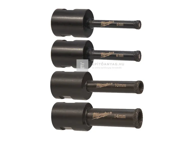 Milwaukee Diamond Max M14 száraz gyémántfúró készlet, 4 db-os Expressz szállítás