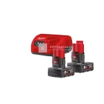 Végkiárusítás Milwaukee M12NRG-602 akkumulátorok és töltő, szettben