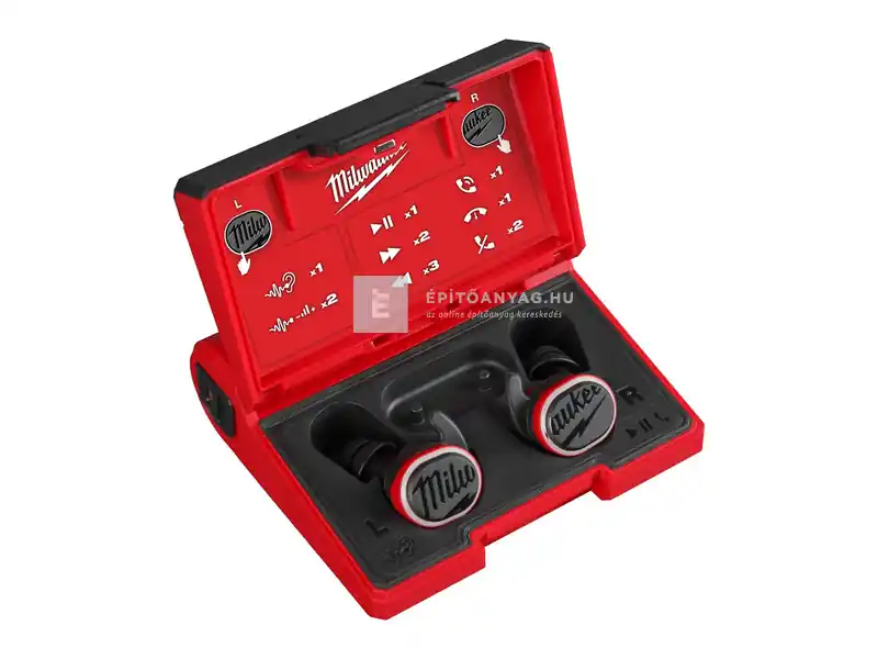 Milwaukee L4 RLEPB-301 hallásvédő füldugó Bluetooth funkcióval, 1pár Különleges ajánlat