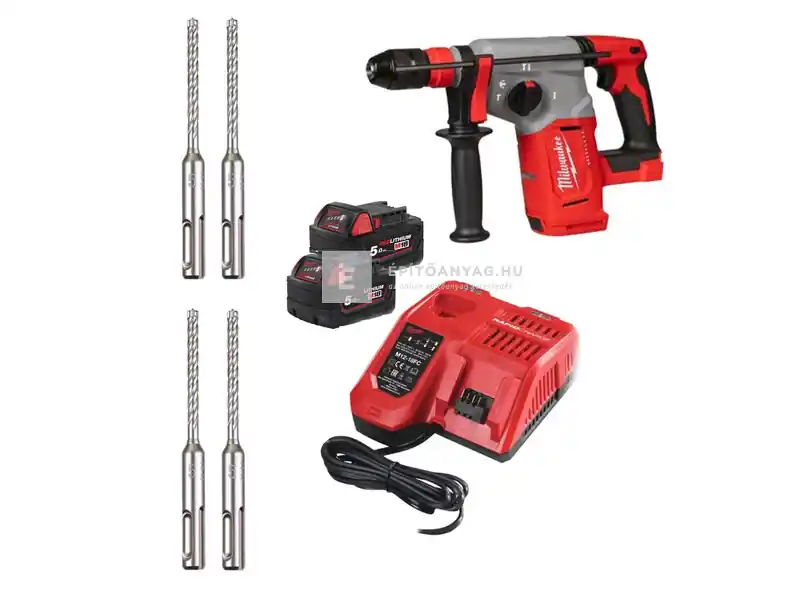 Újdonság Milwaukee M18BLHX100P-502P fúrókalapács erőcsomag