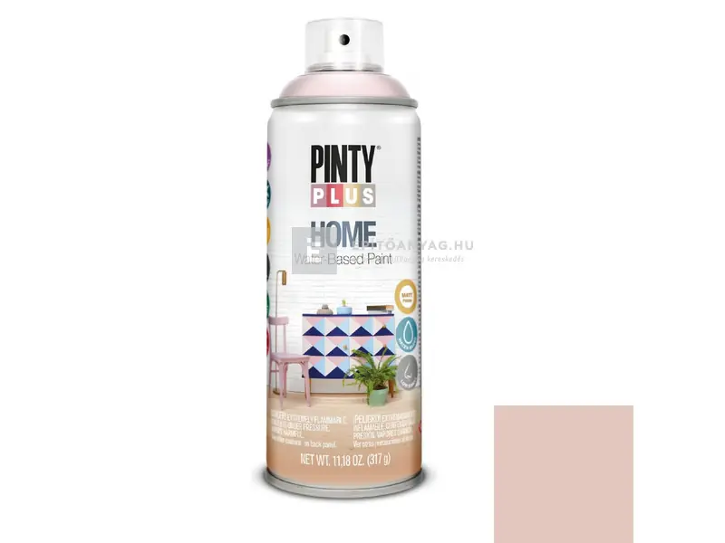 PintyPlus Home vizes bázisú festék spray HM117 light rose 400 ml Expressz kézbesítés