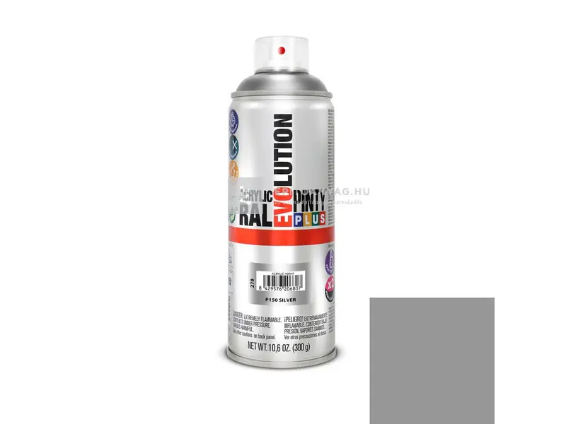 PintyPlus Evolution akril festék spray P150 ezüst 400 ml Különleges ajánlat