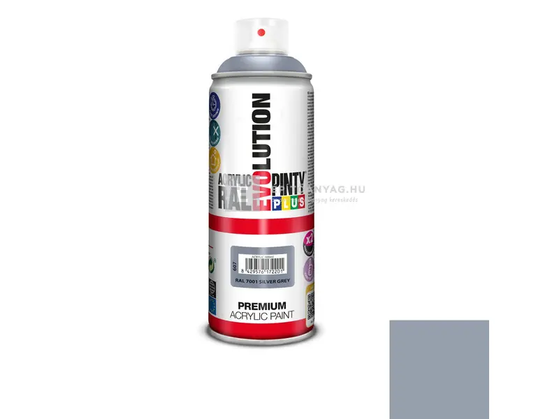 PintyPlus Evolution akril festék spray RAL 7001 silver grey 400 ml Ajánlat