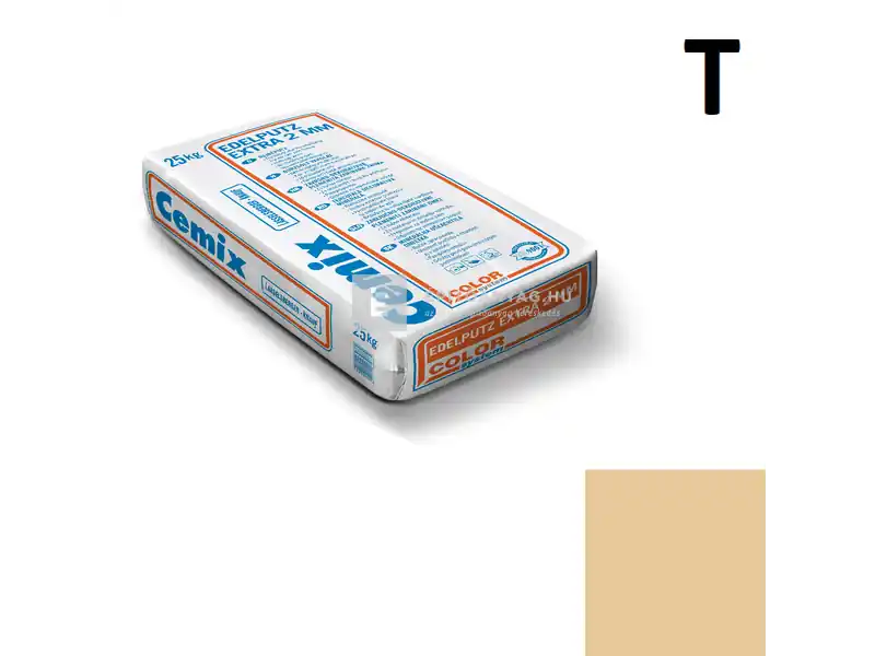 Olcsóbb Cemix 2772 Edelputz Extra nemesvakolat, dörzsölt 2 mm 4335 orange 25 kg