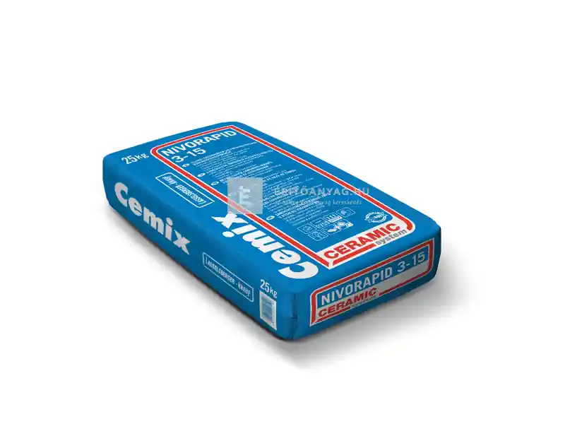 Cemix 5525 Nivorapid 3-15 önterülő padlókiegyenlítő gyorskötésű 25 kg Nézd meg most