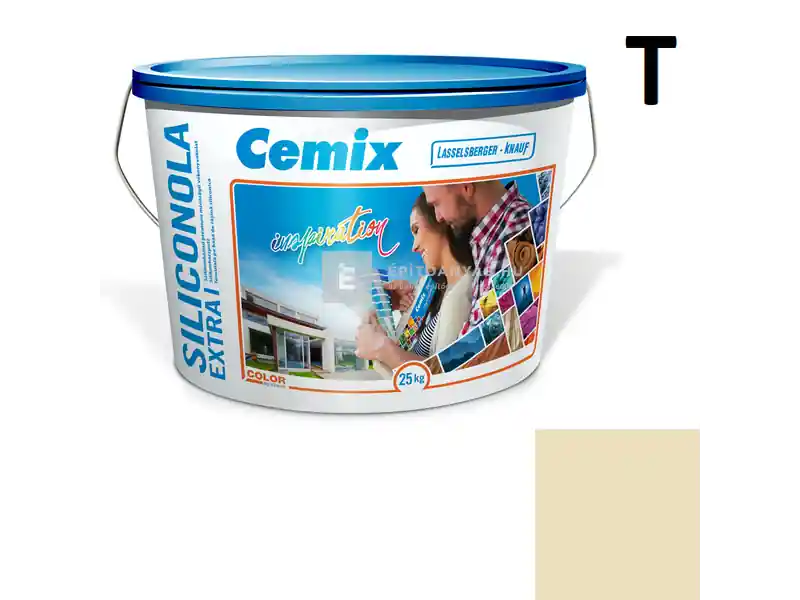 Cemix 2737 SiliconOLA Extra szilikon vékonyvakolat, kapart 1,5 mm 4321 orange 25 kg Végkiárusítás