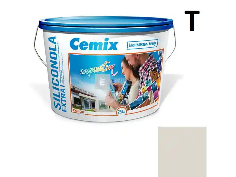 Cemix 2737 SiliconOLA Extra szilikon vékonyvakolat, kapart 1,5 mm 4551 green 25 kg Ne maradj le