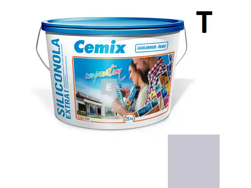 Biztonságos fizetés Cemix 2737 SiliconOLA Extra szilikon vékonyvakolat, kapart 1,5 mm 4755 blue 25 kg