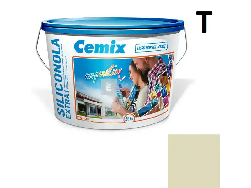 Bestseller Cemix 2737 SiliconOLA Extra szilikon vékonyvakolat, dörzsölt 2 mm 4221 cream 25 kg