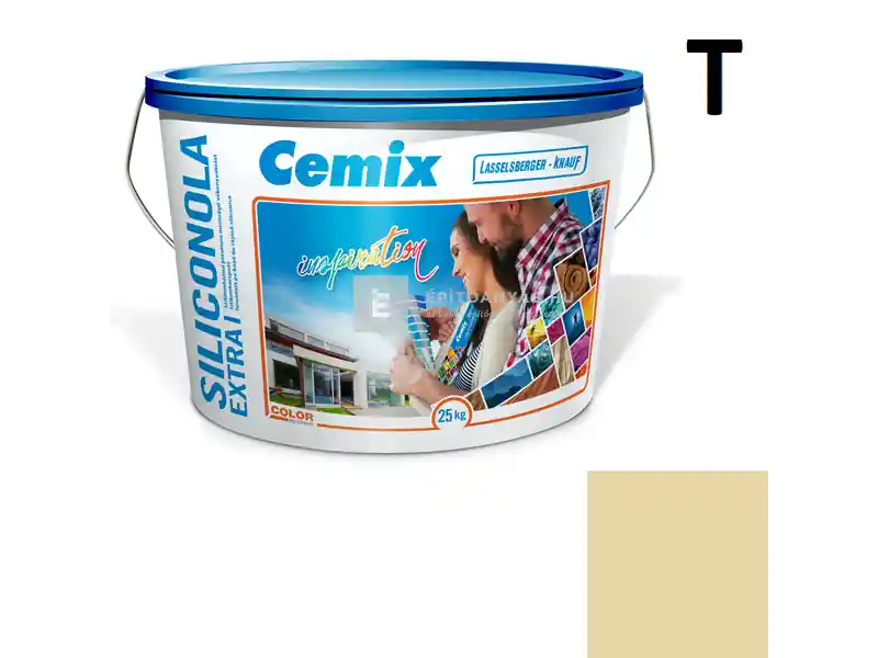 Cemix 2737 SiliconOLA Extra szilikon vékonyvakolat, dörzsölt 2 mm 4373 orange 25 kg Vedd meg online