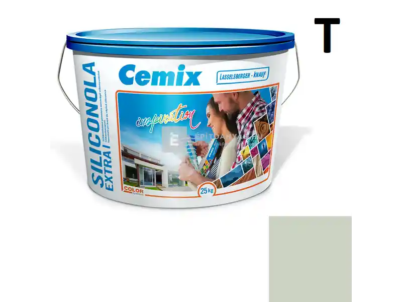 Cemix 2737 SiliconOLA Extra szilikon vékonyvakolat, dörzsölt 2 mm 4523 green 25 kg Olcsó