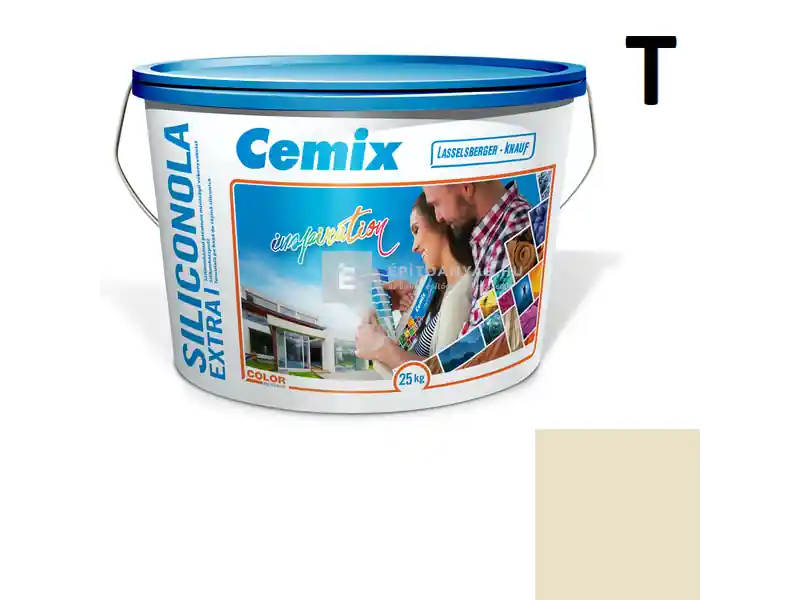 Cemix 2737 SiliconOLA Extra szilikon vékonyvakolat, dörzsölt 2 mm 4931 brown 25 kg Csak ma