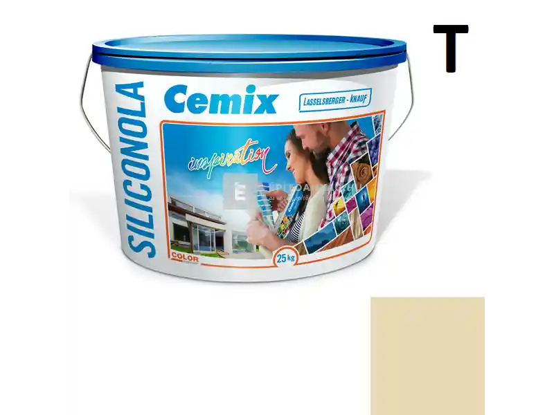Cemix 2733 SiliconOLA szilikon vékonyvakolat, kapart 1,5 mm 4313 orange 25 kg Szuper akció