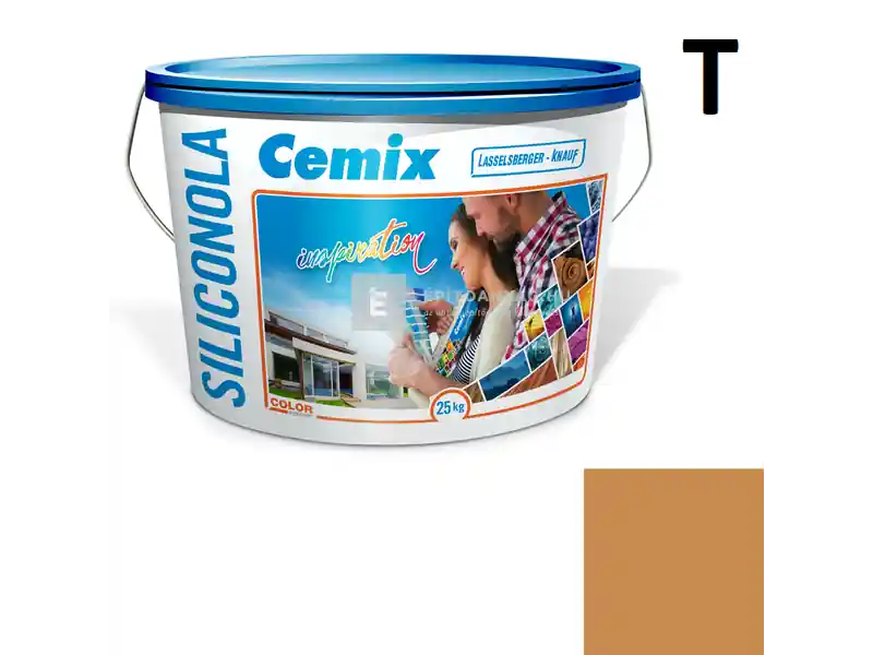 Kedvezményes ár Cemix 2733 SiliconOLA szilikon vékonyvakolat, kapart 1,5 mm 4369 orange 25 kg