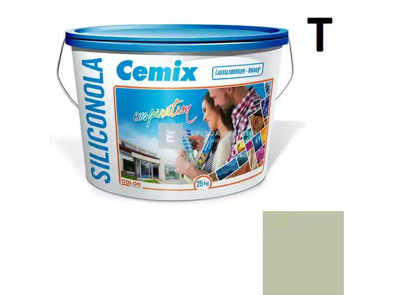 Cemix 2733 SiliconOLA szilikon vékonyvakolat, kapart 1,5 mm 4515 green 25 kg Outlet