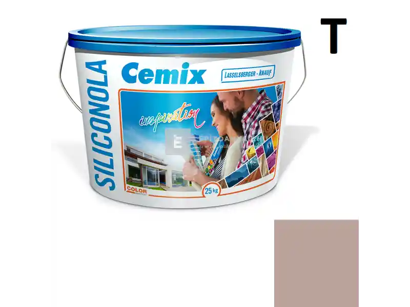 Cemix 2733 SiliconOLA szilikon vékonyvakolat, kapart 1,5 mm 5155 rusty 25 kg Csak ma