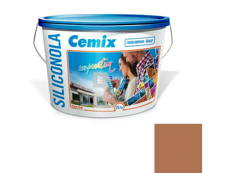 Cemix 2733 SiliconOLA szilikon vékonyvakolat, kapart 2 mm 4969 brown 25 kg Ne maradj le