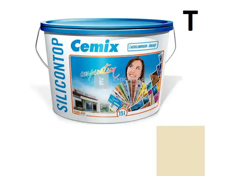 Újdonság Cemix 2733 SiliconOLA szilikon vékonyvakolat, dörzsölt 2 mm 4321 orange 25 kg
