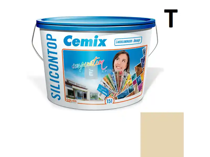 Olcsó Cemix 2733 SiliconOLA szilikon vékonyvakolat, dörzsölt 2 mm 4343 orange 25 kg
