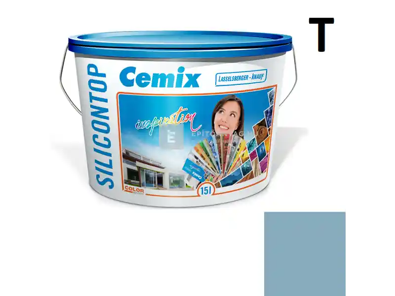 Kedvezményes ár Cemix 2800 SiliconTOP szilikon homlokzatfesték 4719 blue 15 l