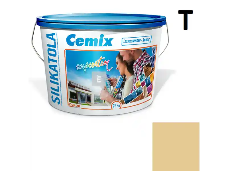 Cemix 2722 SilikatOLA szilikát vékonyvakolat, kapart 1,5 mm 4317 orange 25 kg Szuper akció