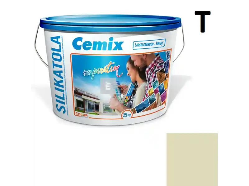 Cemix 2722 SilikatOLA szilikát vékonyvakolat, kapart 1,5 mm 4543 green 25 kg Vedd meg most