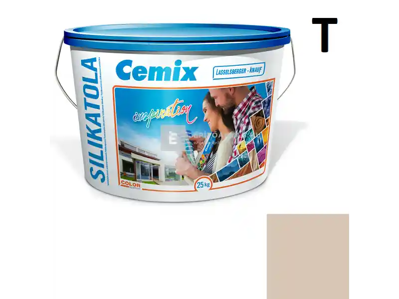 Cemix 2722 SilikatOLA szilikát vékonyvakolat, kapart 1,5 mm 4913 brown 25 kg Azonnali szállítás