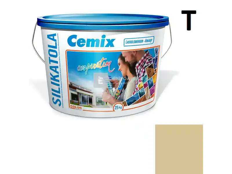 Olcsó Cemix 2722 SilikatOLA szilikát vékonyvakolat, kapart 1,5 mm 4955 brown 25 kg