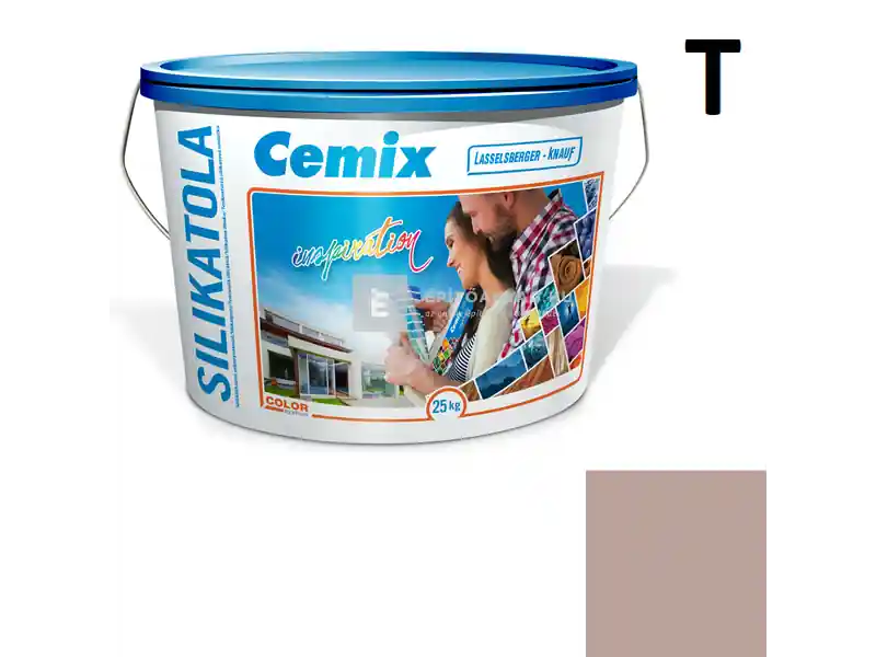 Cemix 2722 SilikatOLA szilikát vékonyvakolat, kapart 1,5 mm 5155 rusty 25 kg Árcsökkenés