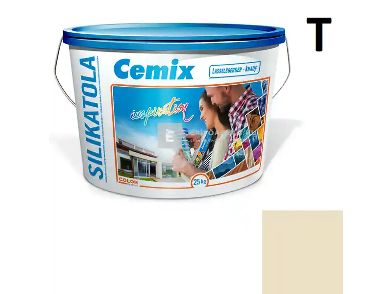 Cemix 2722 SilikatOLA szilikát vékonyvakolat, dörzsölt 2 mm 4311 orange 25 kg Csak ma