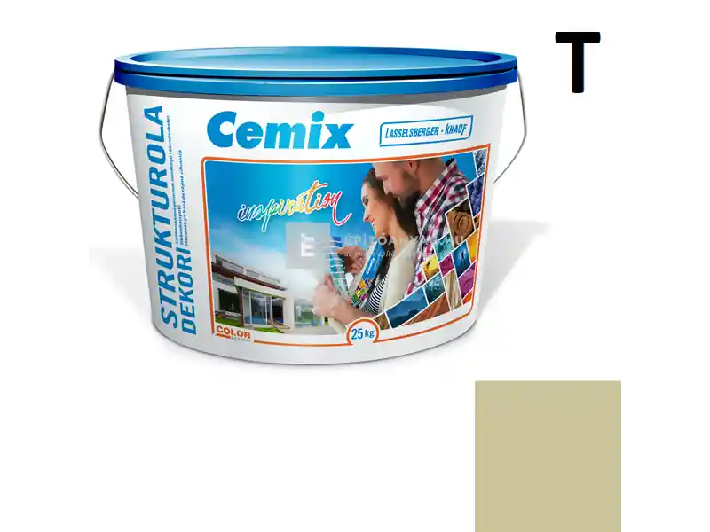 Cemix 2704 StrukturOLA Dekor diszperziós vékonyvakolat, kapart 1,5 mm 4547 green 25 kg Prémium