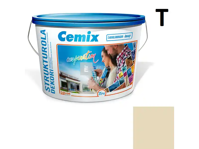 Expressz szállítás Cemix 2704 StrukturOLA Dekor diszperziós vékonyvakolat, kapart 1,5 mm 4933 brown 25 kg