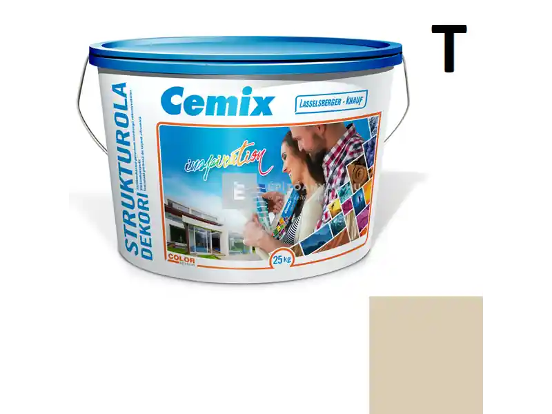 Cemix 2704 StrukturOLA Dekor diszperziós vékonyvakolat, kapart 1,5 mm 4945 brown 25 kg Árengedmény