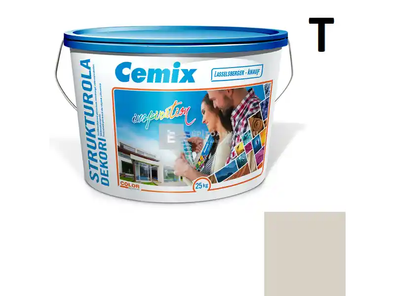 Cemix 2704 StrukturOLA Dekor diszperziós vékonyvakolat, kapart 1,5 mm 4973 brown 25 kg Biztonságos fizetés