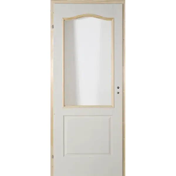 Legnépszerűbb Delta Dusa beltéri ajtó 90x210, félig üveghelyes, pallotokos, balos