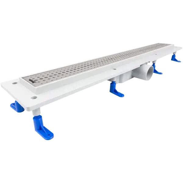Azonnali szállítás Styron műanyag zuhanyfolyóka 700 mm-es BASIC rozsdamentes fedráccsal