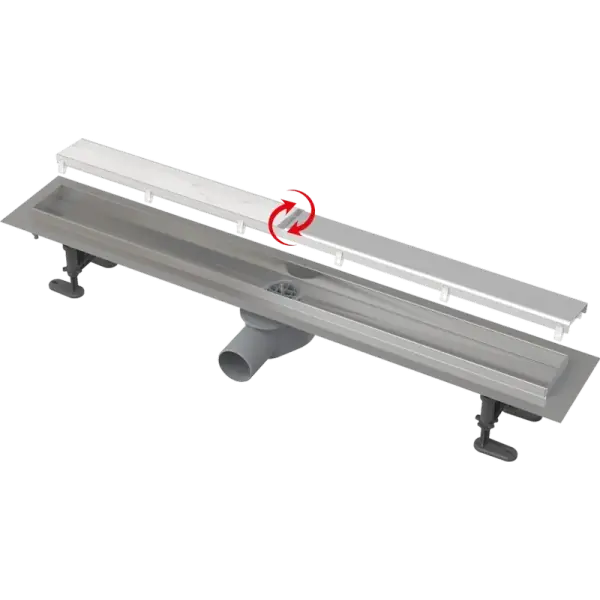 Alca APZ13-DOUBLE9 rozsdamentes acél Zuhanyfolyóka rozsdamentes acélráccsal 850 mm Nézd meg most
