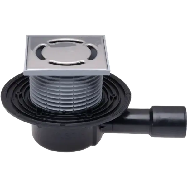 Szuper akció HL510N padlólefolyó DN40/50 vízszintes kimenettel,123x123mm/115x115mm