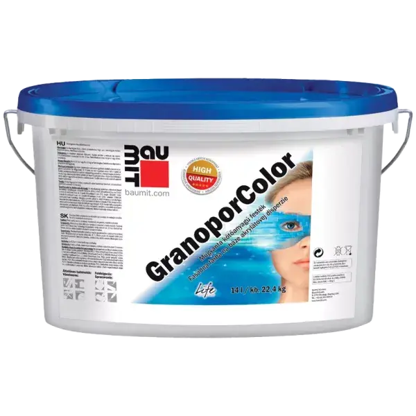 Baumit Granoporcolor homlokzati festék, II. színcsoport, 14l Legnépszerűbb