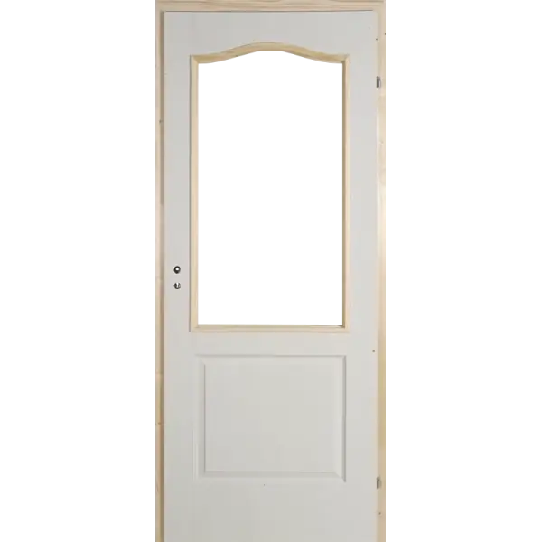 Delta Dusa beltéri ajtó 90x210, félig üveghelyes, gerébtokos, jobbos Csak ma